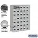 Salsbury Cell Phone Storage Locker - with Front Access Panel - 7 Door High Unit (5 Inch Deep Compartments) - 35 A Doors (34 usable) - Aluminum - Recessed Mounted - Resettable Combination Locks  19175-35ARC